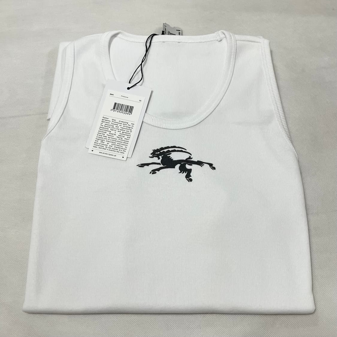 [L/XL]프로토타입스 로고 탱크탑/화이트 상품이미지1