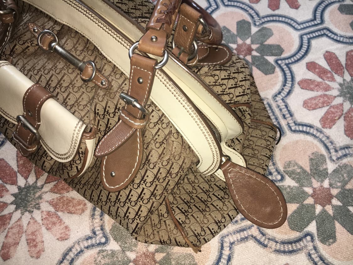 Dior) Oblique Beige Frame Satchel Bag••* 상품이미지5