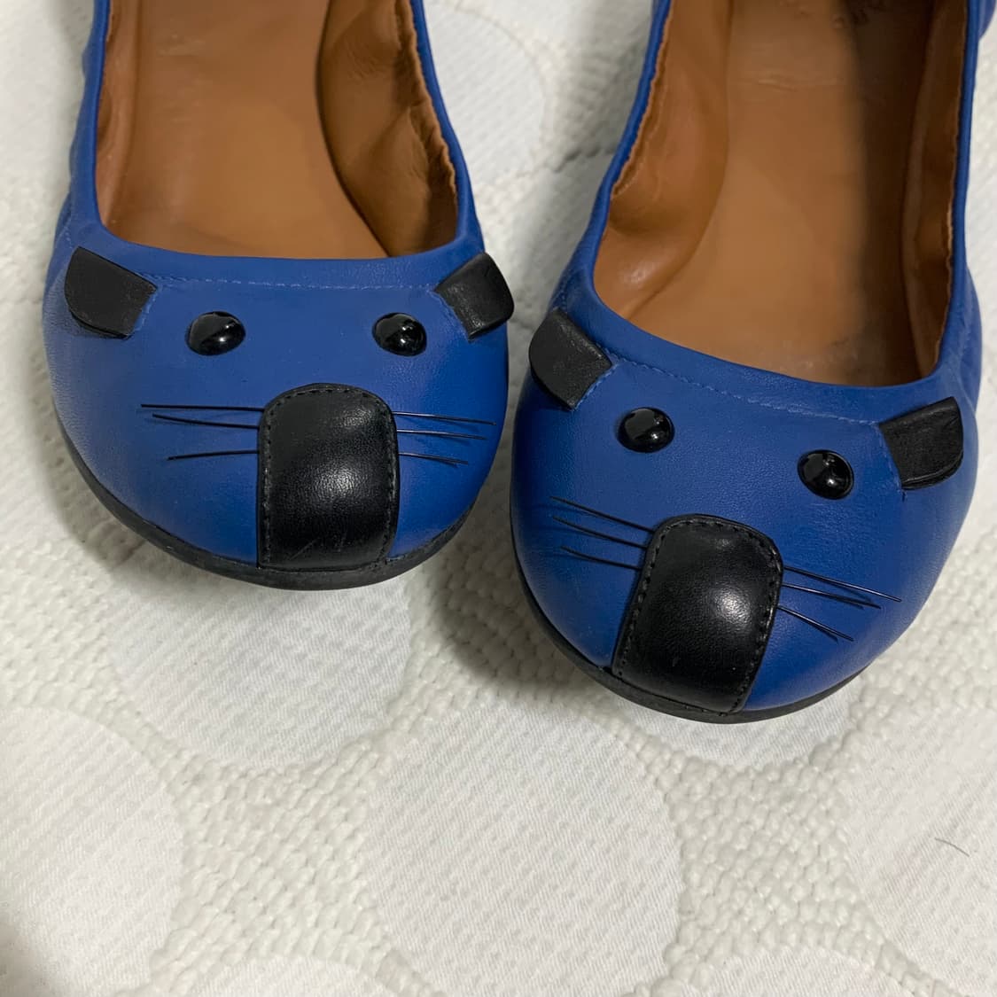 마크 바이 마크 제이콥스 블루 레더 마우스 플랫 슈즈 상품이미지1