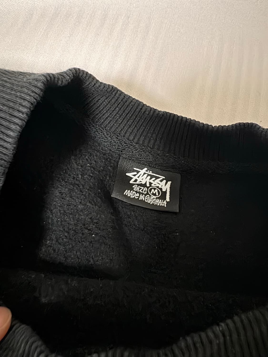 스투시 검정 맨투맨 m 상품이미지2