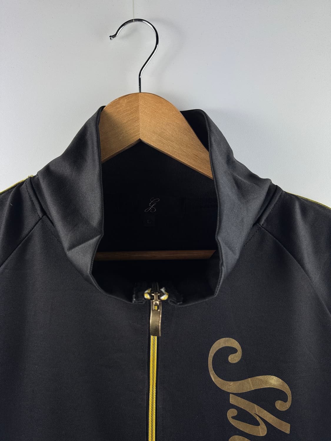 JPN Y2K 블랙골드 레터링 반팔져지1781 상품이미지2