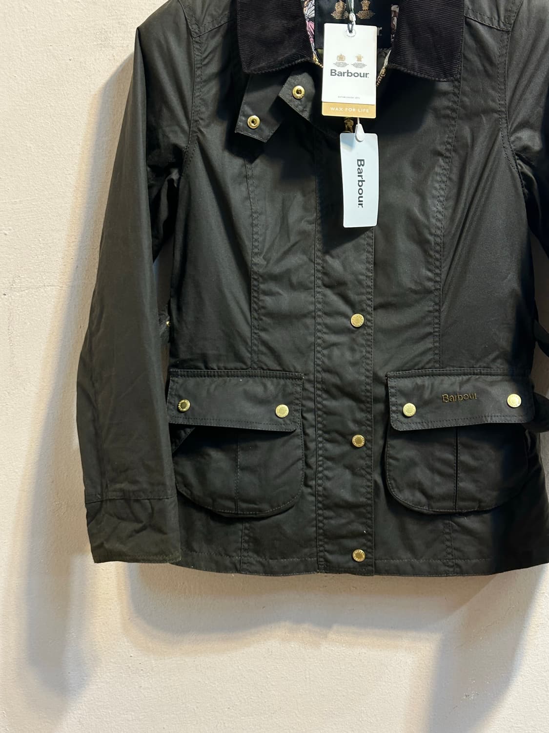 (deadstock) 바버 벨티드 왁스 자켓 상품이미지3