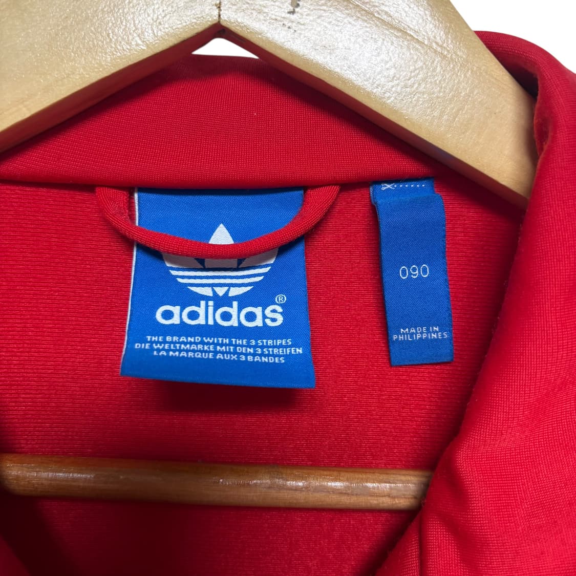 3860 아디다스 레드 빨강 파이어버드 져지 집업 상품이미지4