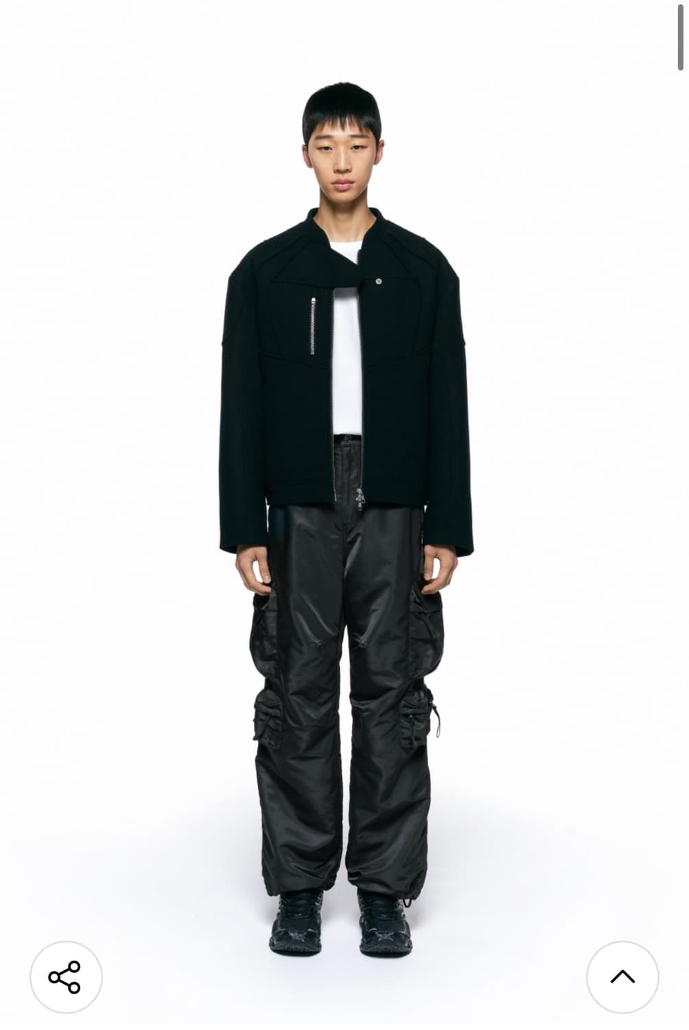 인사일런스 울 레이싱자켓 S사이즈 블랙 상품이미지4