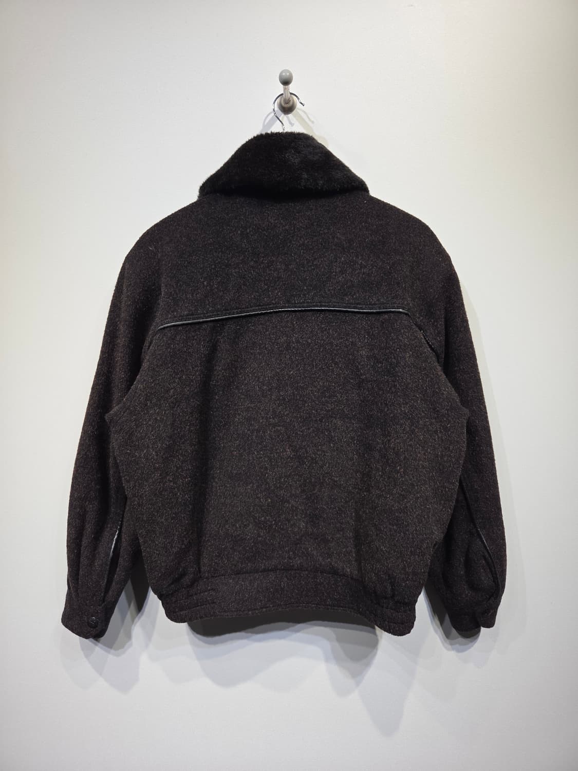 REDOX 레드옥스 울&소가죽 배색 패치워크 자켓 상품이미지6