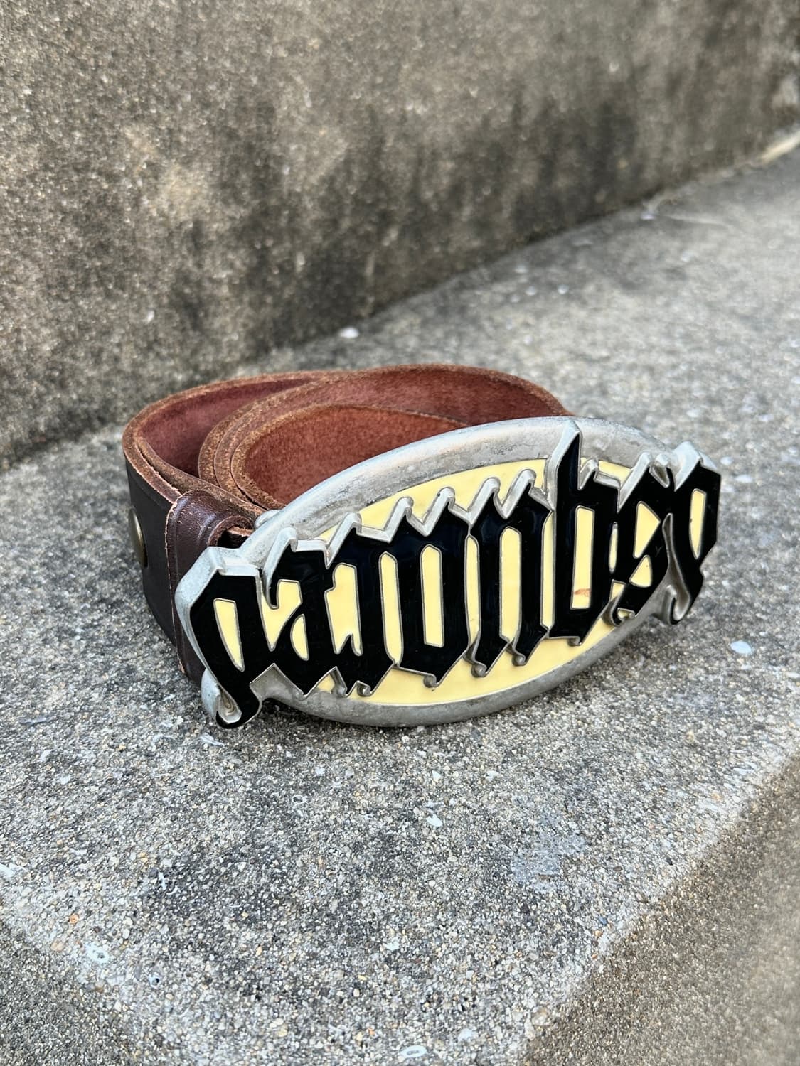 00s DSQUARED2 big buckle leather belt 상품이미지1