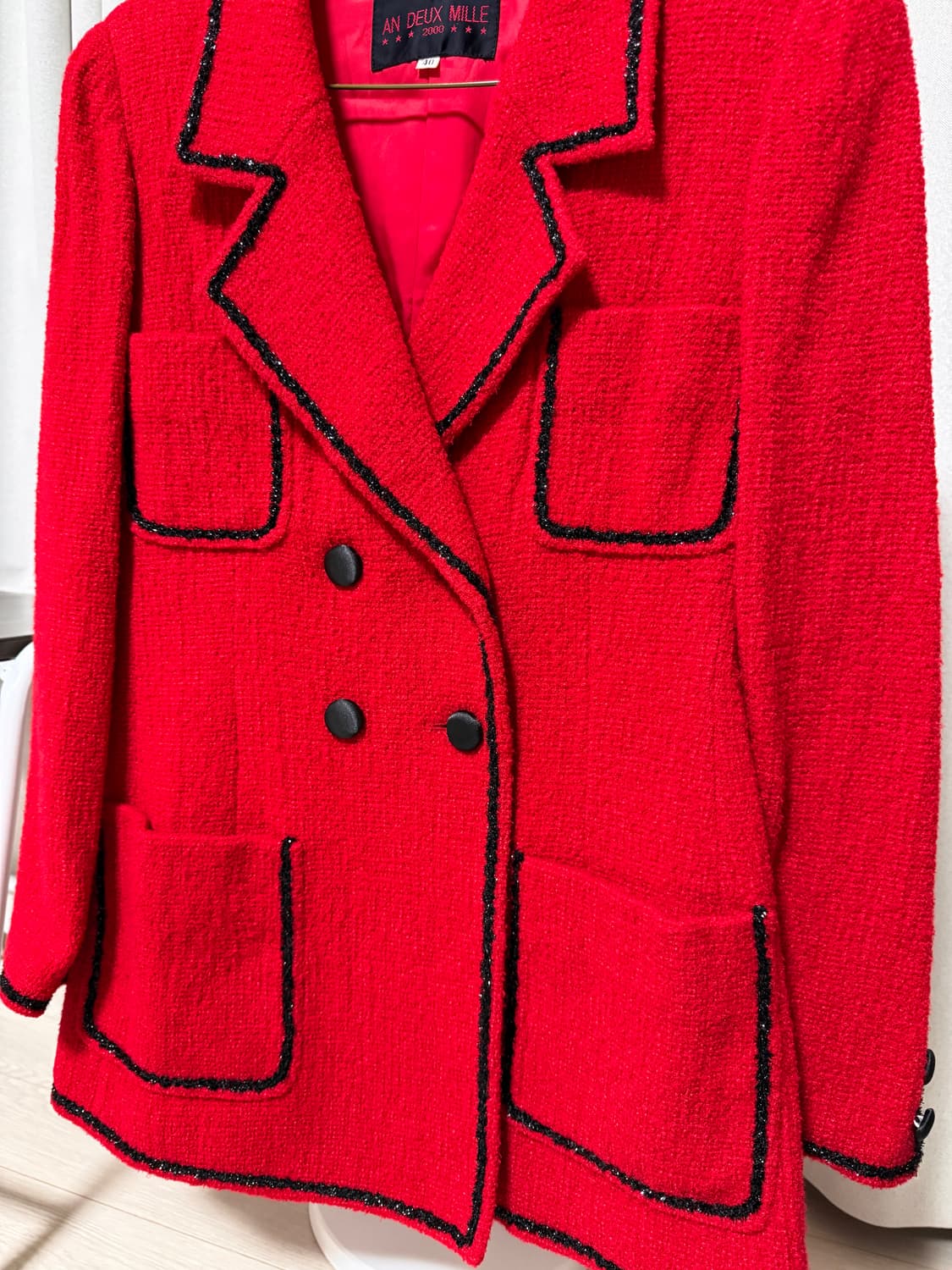 레드 트윙클 빈티지 트위드 상품이미지2