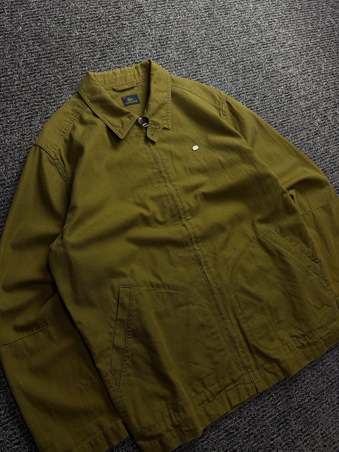 라코스테 금장로고 트윌 코튼 미니멀 스윙톱 자켓 1470 상품이미지1