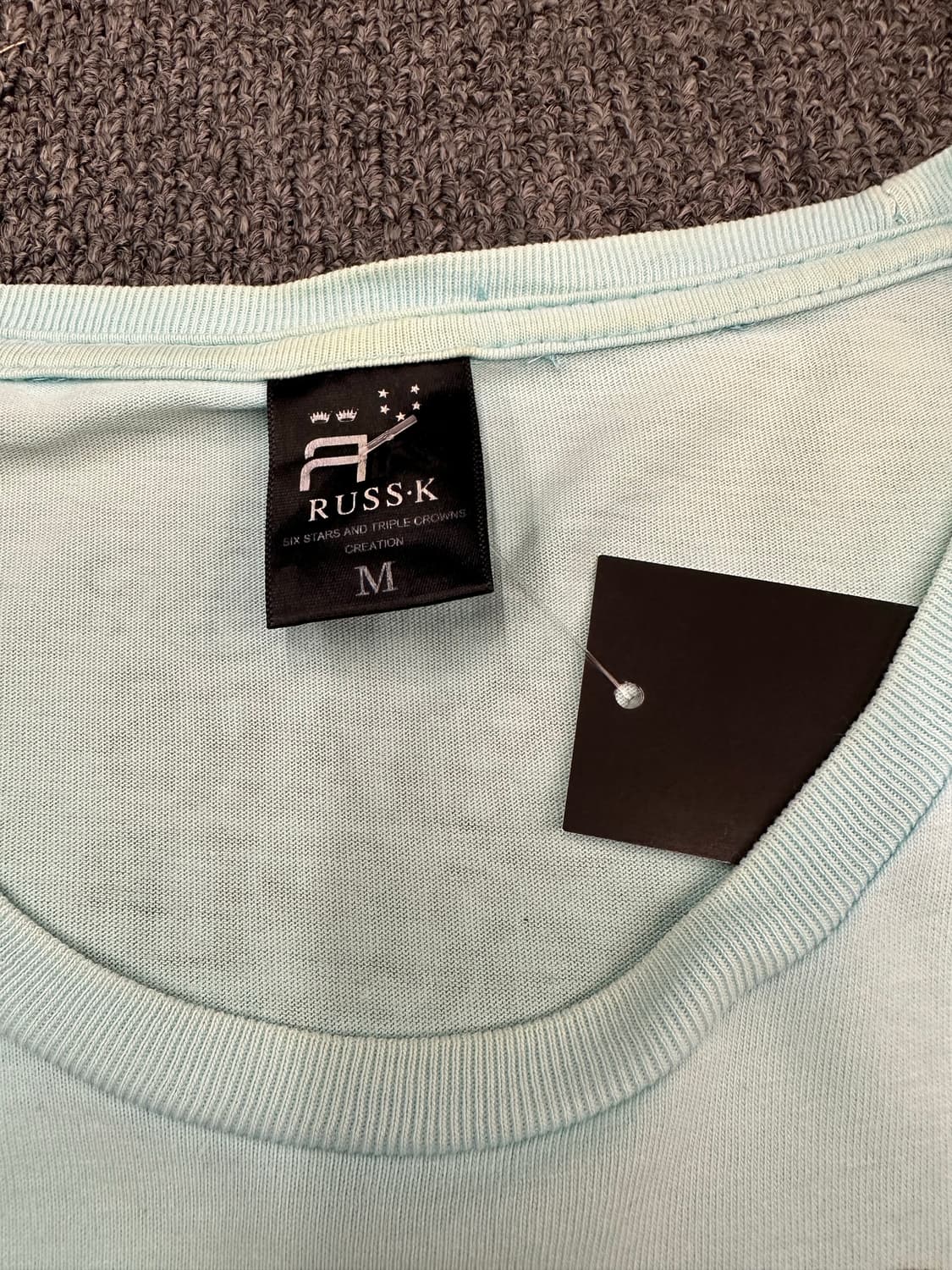 M)Russ.k y2k 스카이 블루 그래픽 롱슬리브 상품이미지3