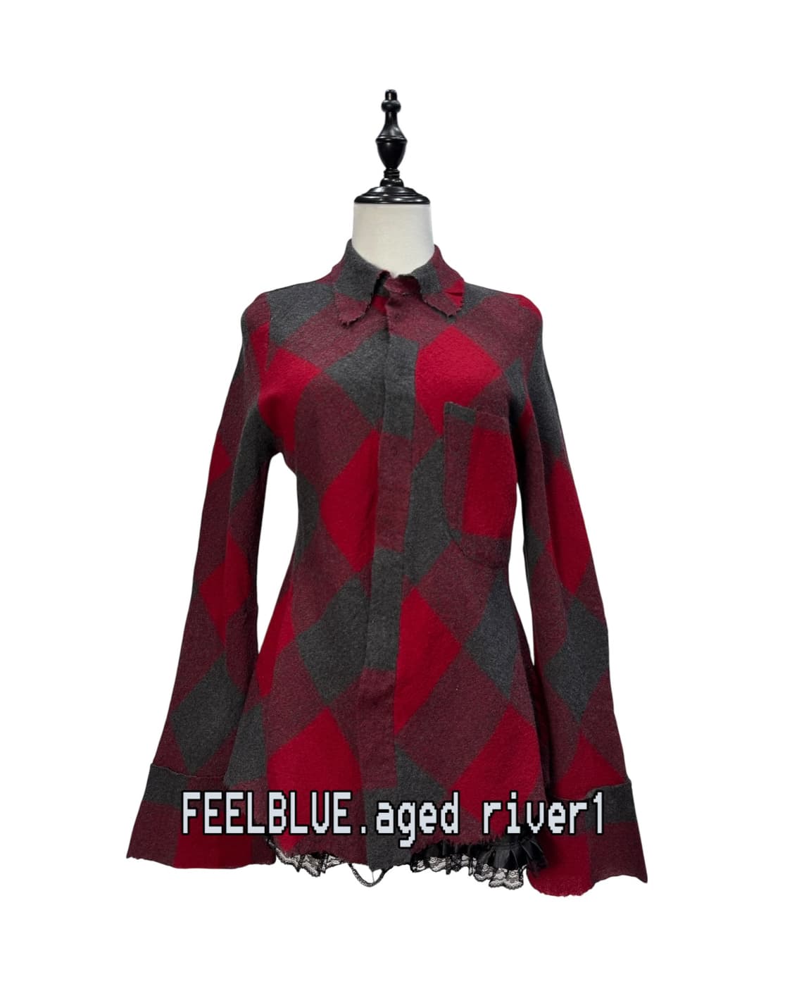 Grunge Tartan Red Shirt 상품이미지1