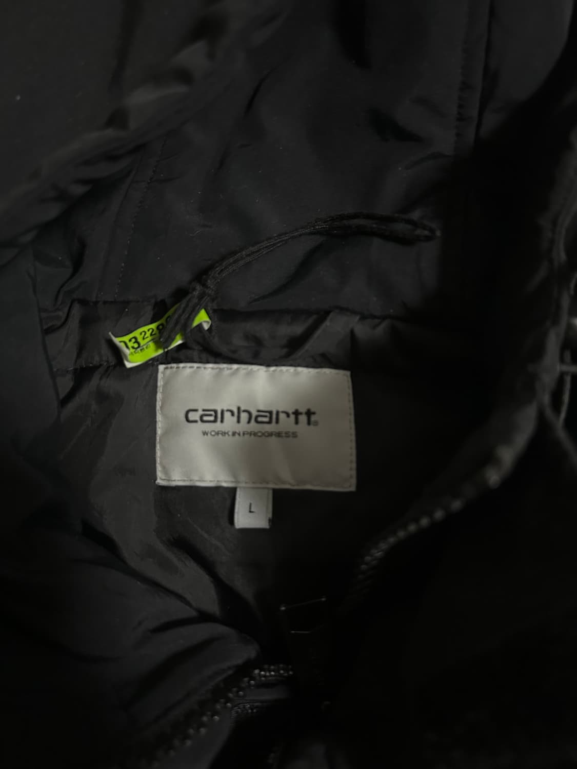 칼하트 WIP 코디악 블루종 블랙 L (팔 수선) 상품이미지5