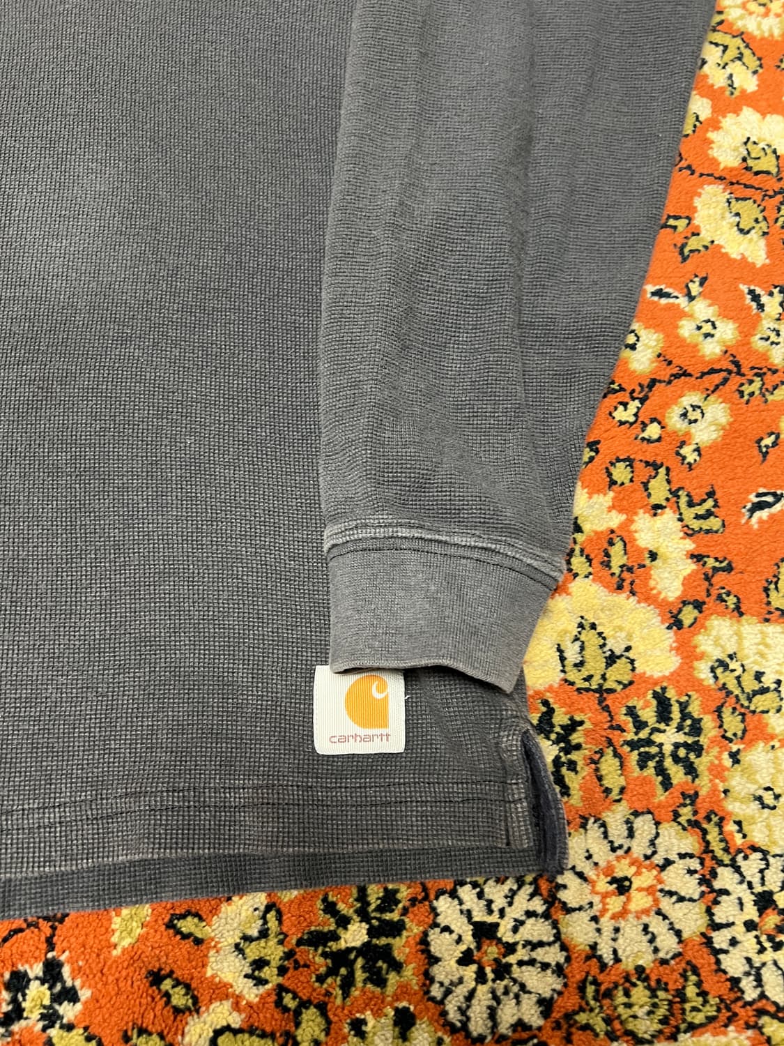 [L] Carhartt 칼하트 빈티지 차콜 헨리넥 상품이미지6