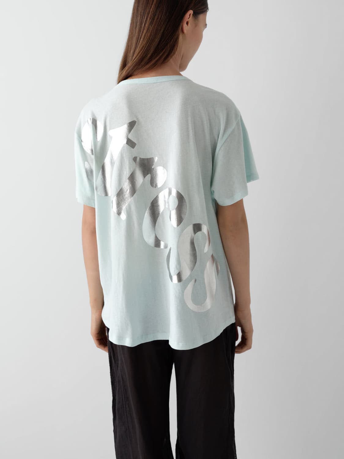 [XS,S]기마구아스 Don't 레터링 탑/블루 상품이미지6