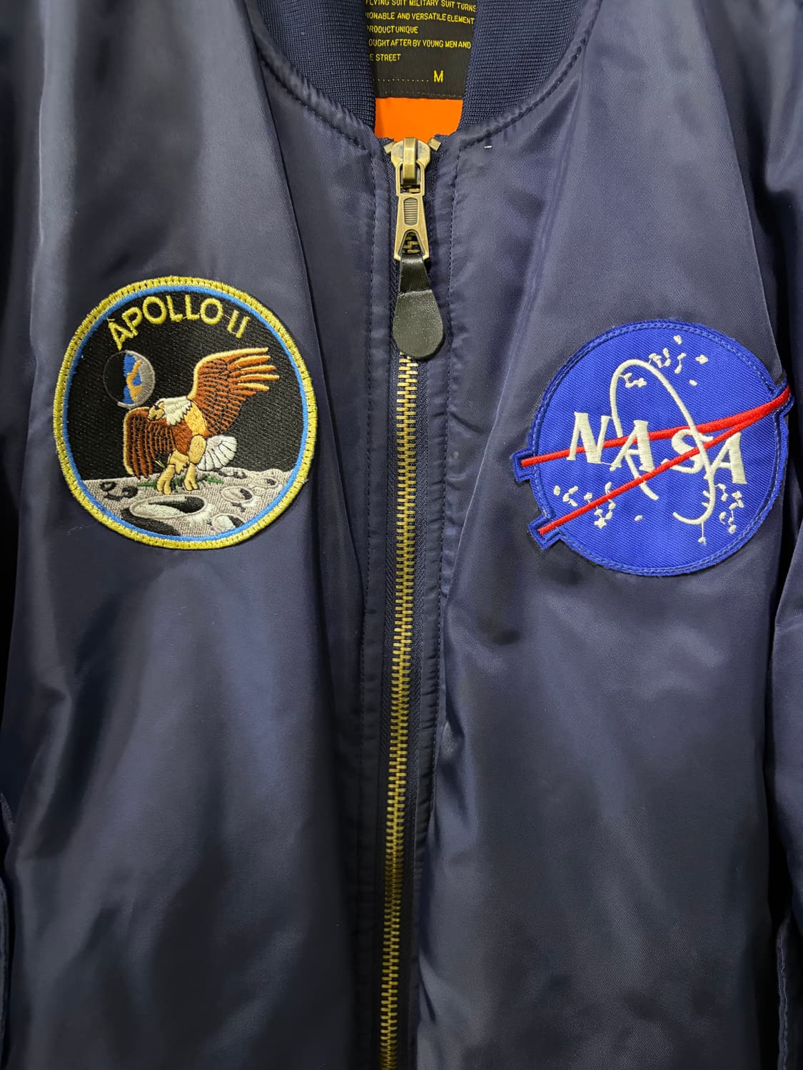 빈티지 MA-1 NASA 항공점퍼 M 상품이미지3