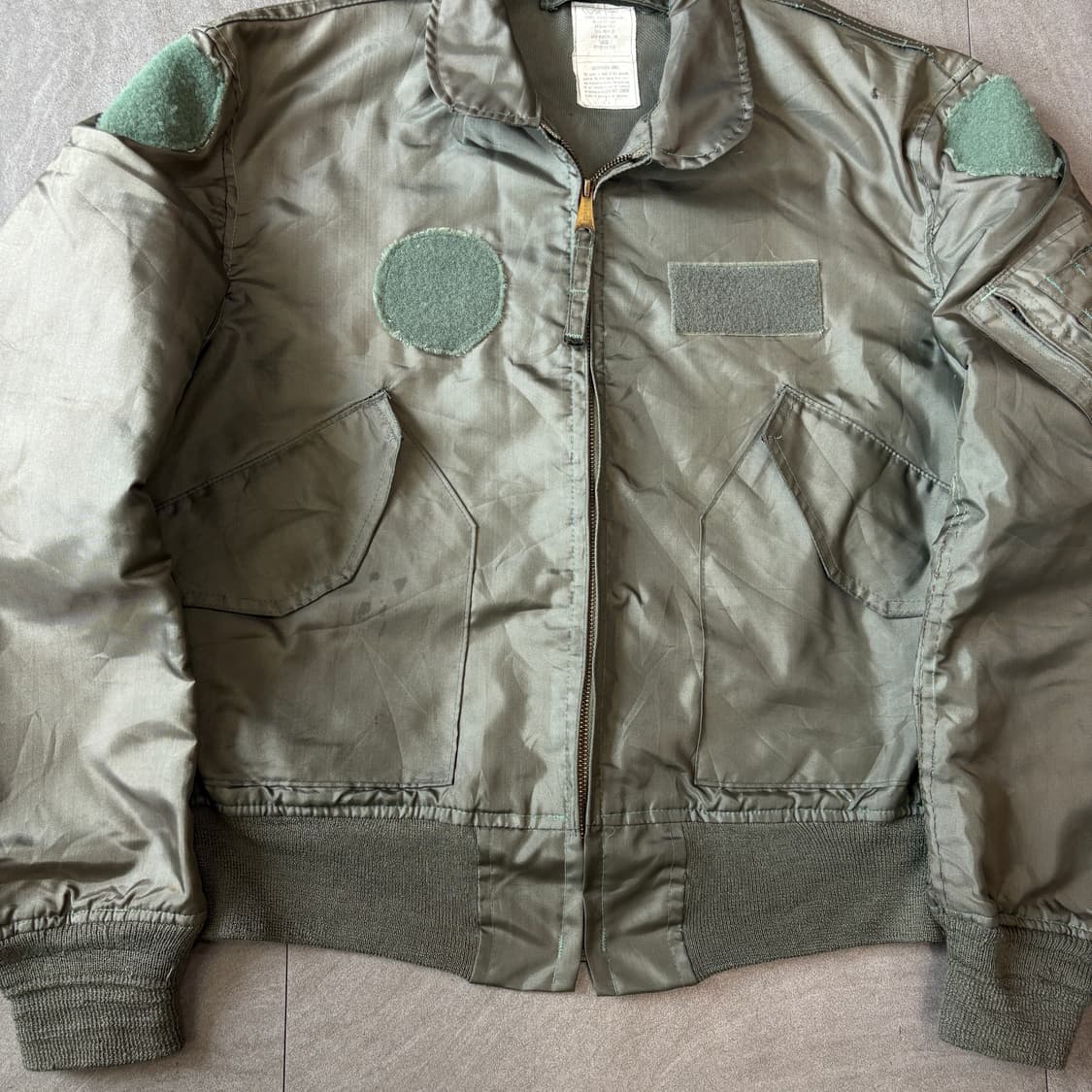 80년대 생산 미 공군 플라이트 CWU-36 자켓 상품이미지2