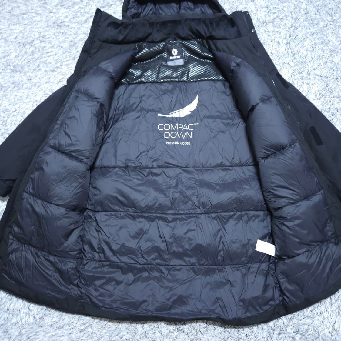 블랙야크)100 남자 컴팩트 에어구스다운 거위털롱패딩 / 왕눈이샵 상품이미지7