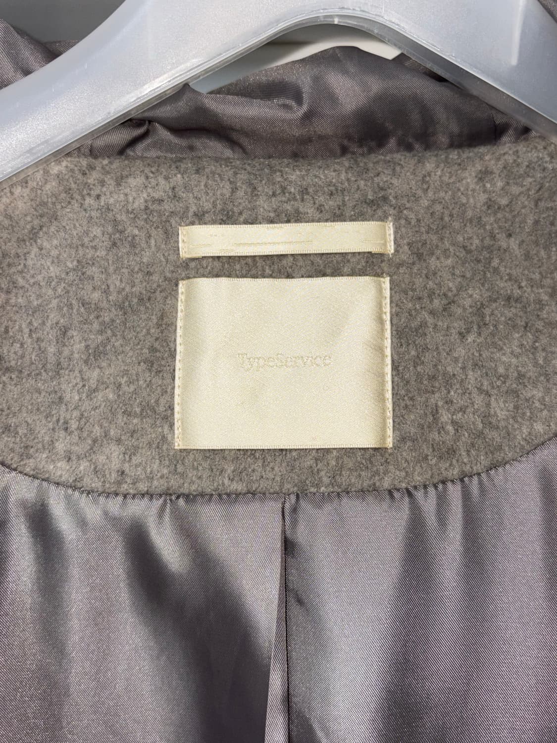 타입서비스 후드하프코트 차콜 상품이미지7