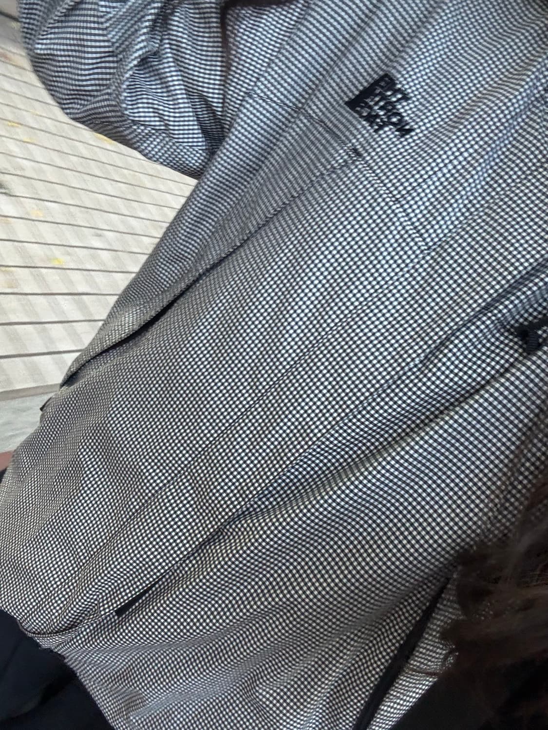 노스페이스 체크 바람막이 자켓 상품이미지2