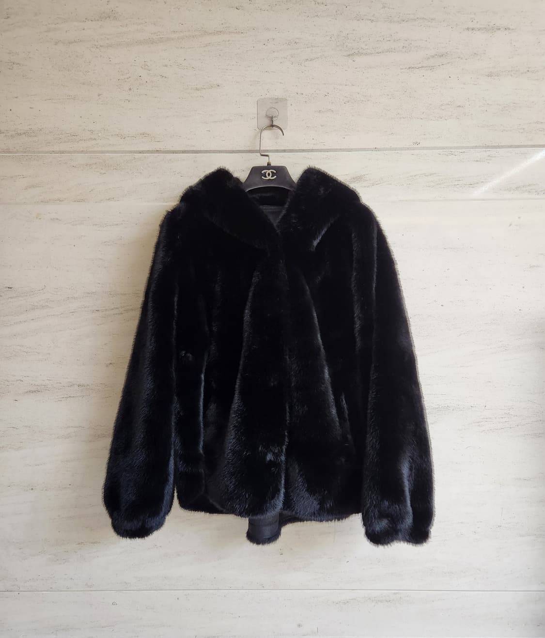 LBL 페이크밍크 후드 자켓 77사이즈 상품이미지3