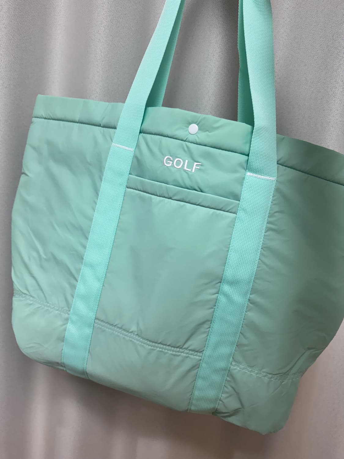 골프왕 로고 토트백 민트 상품이미지2