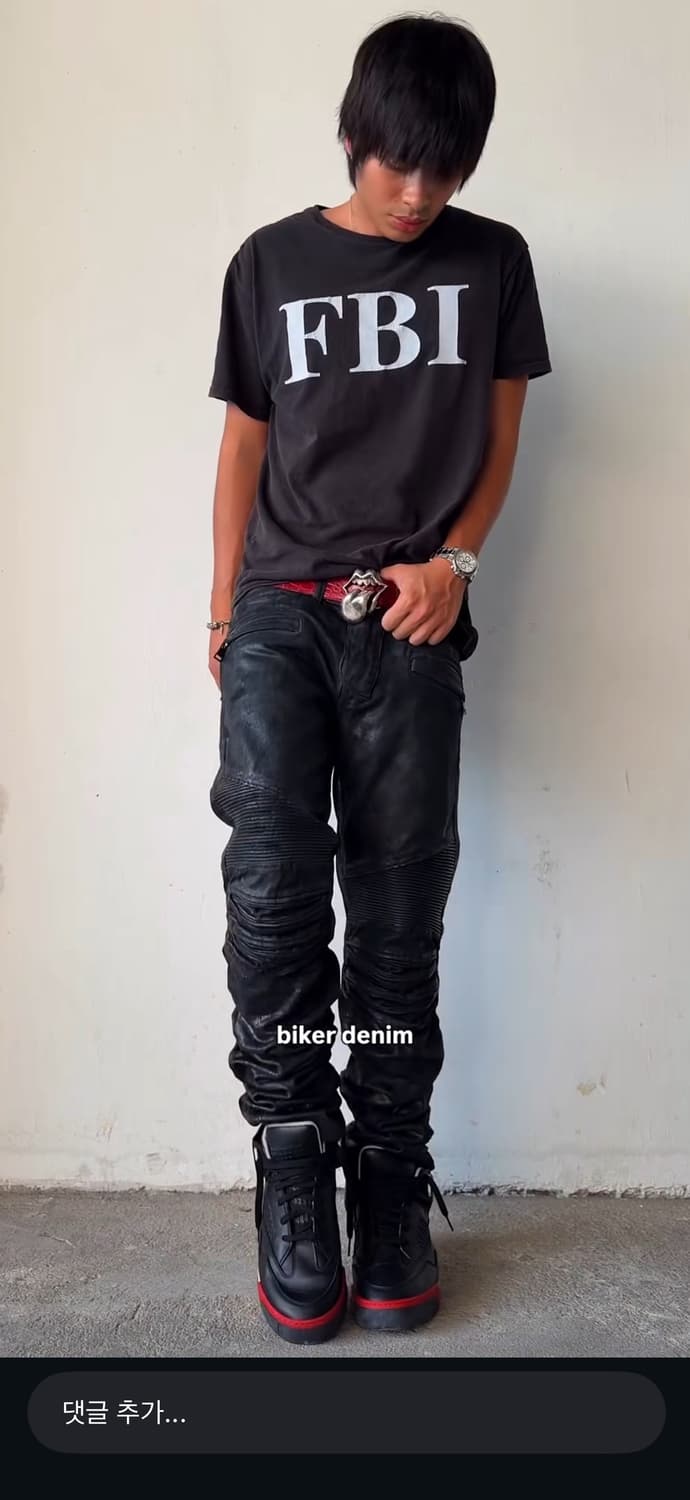 발망 h&m 코팅 바이커진 상품이미지3