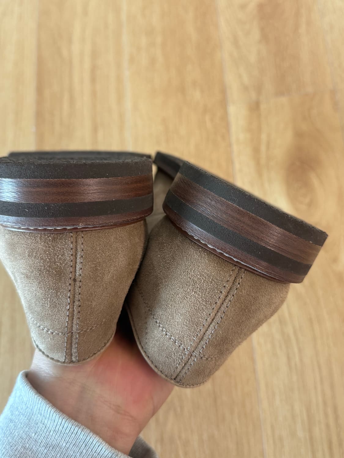 브루넬로 쿠치넬리 스웨이드 더비 슈즈 42 상품이미지8