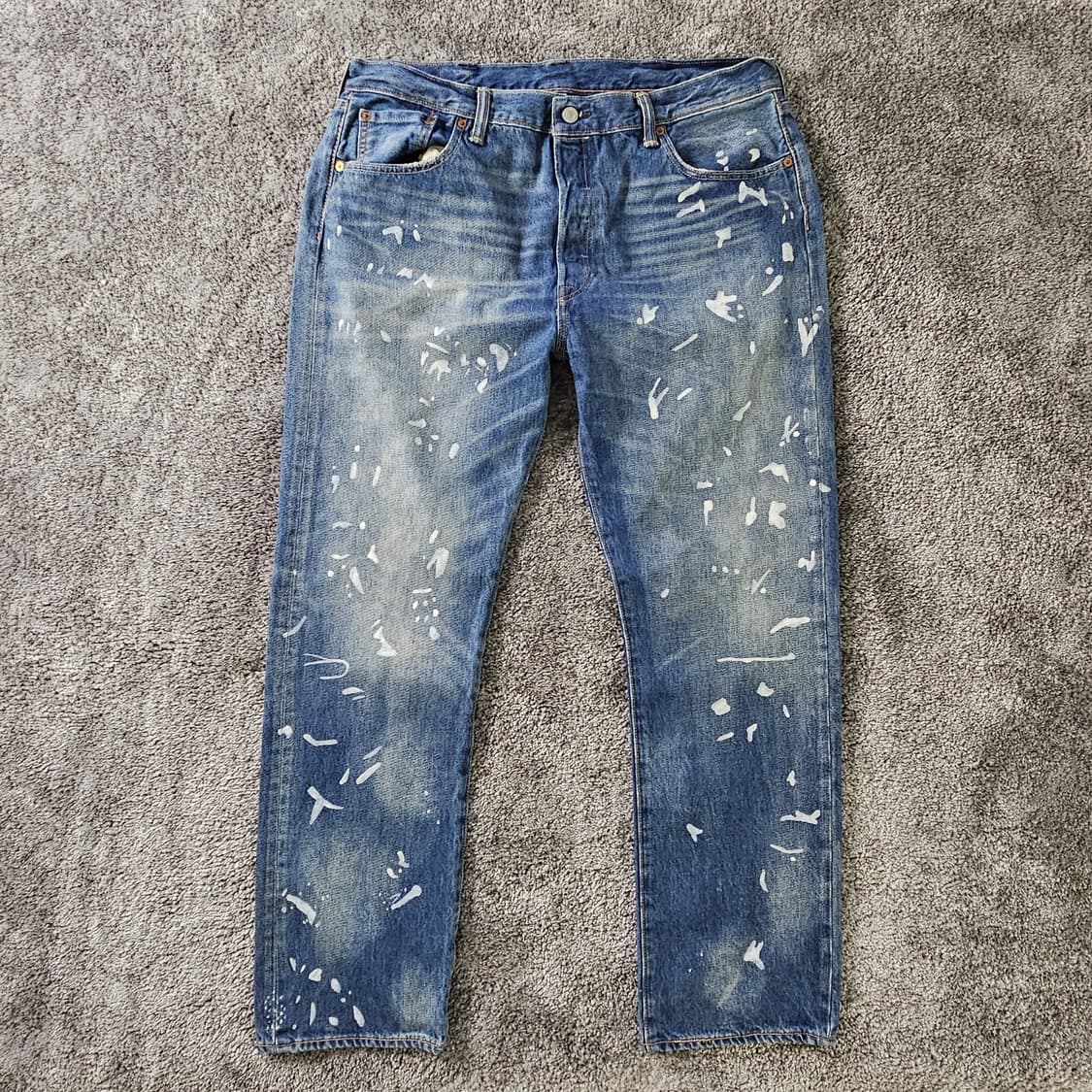 LEVI'S 501 데미지 워싱 데님 팬츠 상품이미지1