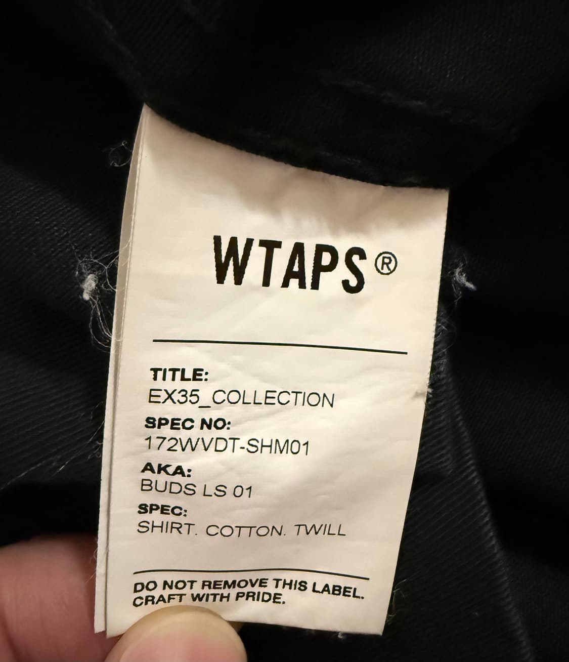 더블탭스 버드셔츠 블랙 엑스리마사이즈 상품이미지4