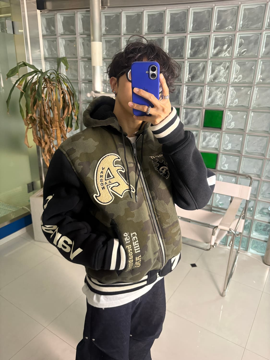 예약/ X AAO crop varsity jacket 크롭 바시티 자켓 상품이미지10