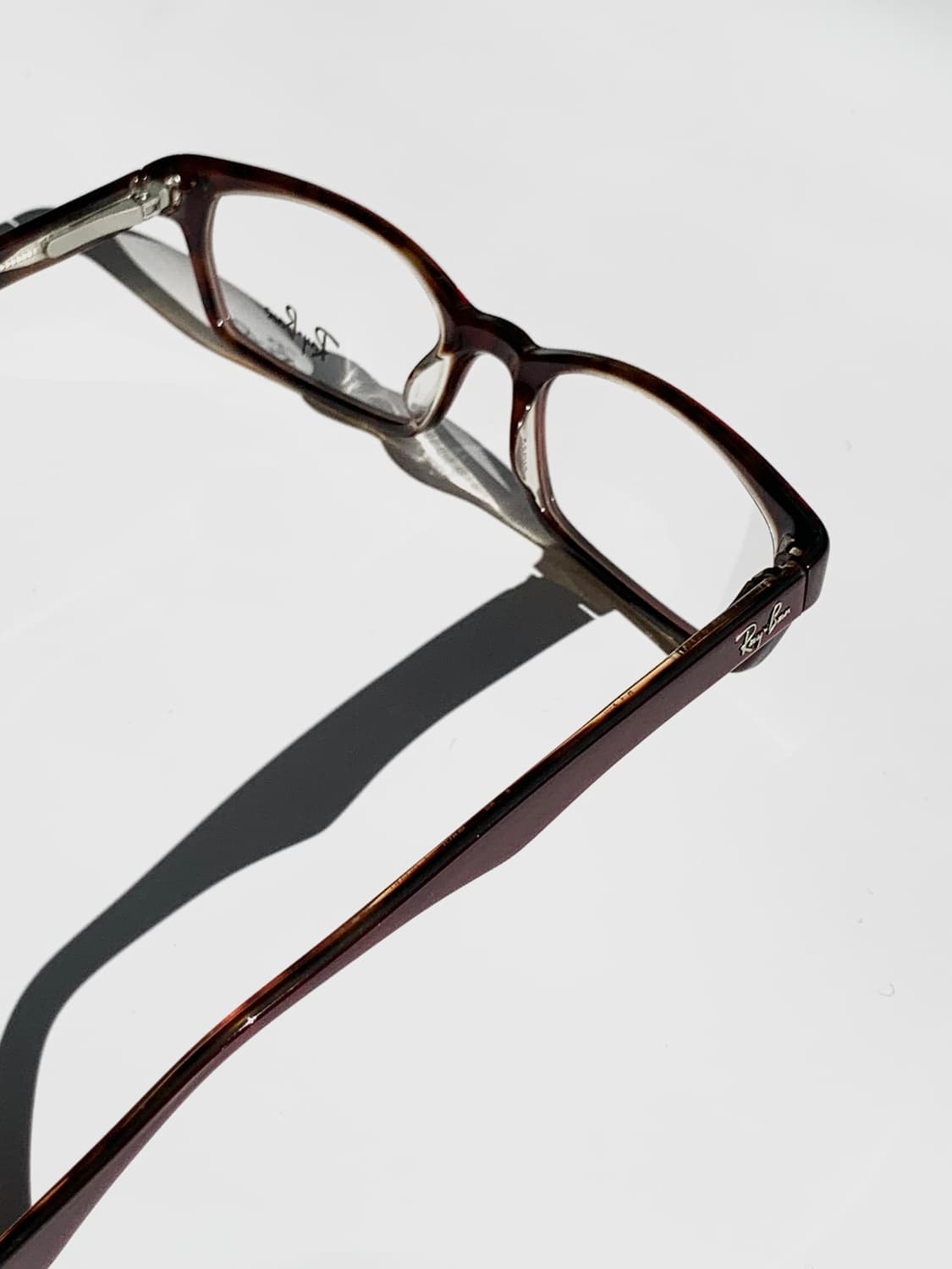 [픽키-559] Ray Ban 레이밴 버건디 사각 스퀘어 뿔테 안경 상품이미지8