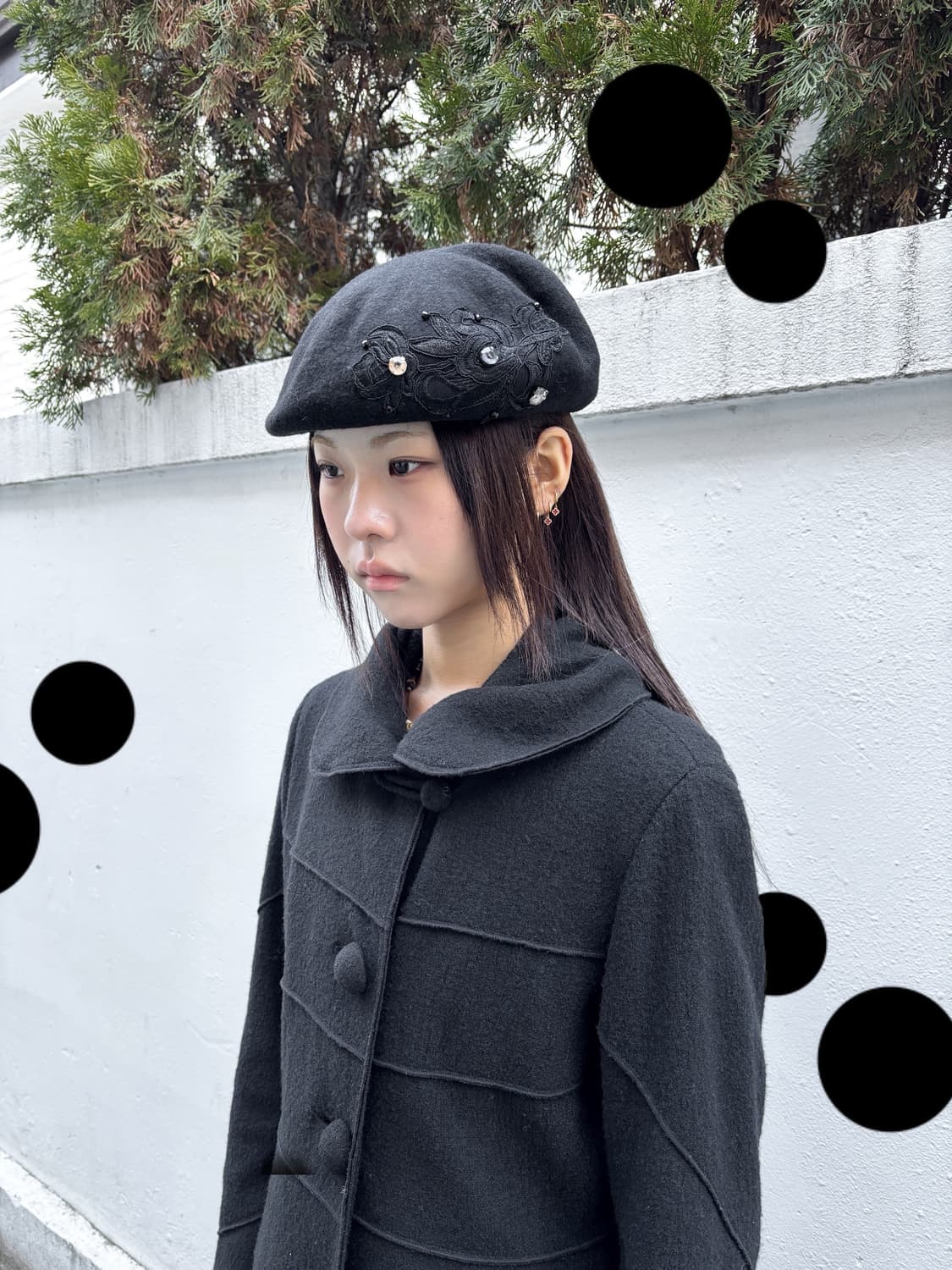 빈티지 울 베레모 상품이미지1