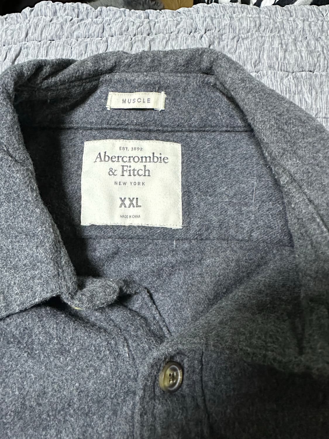아베크롬비 그레이 포켓 셔츠 남방 상품이미지4