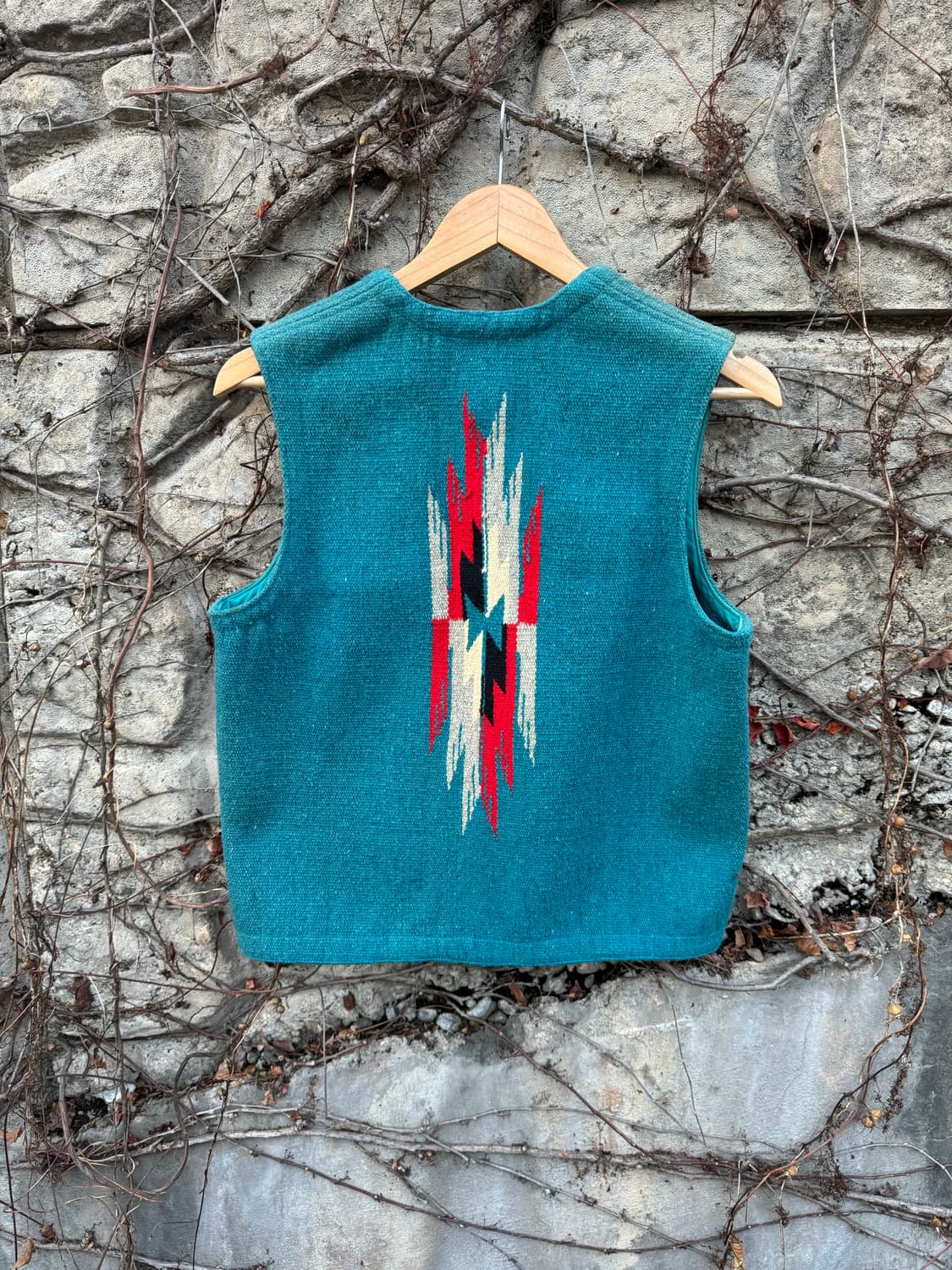 Tribe square 오르테가 치마요 베스트 나바호 페이딩 조끼 상품이미지2