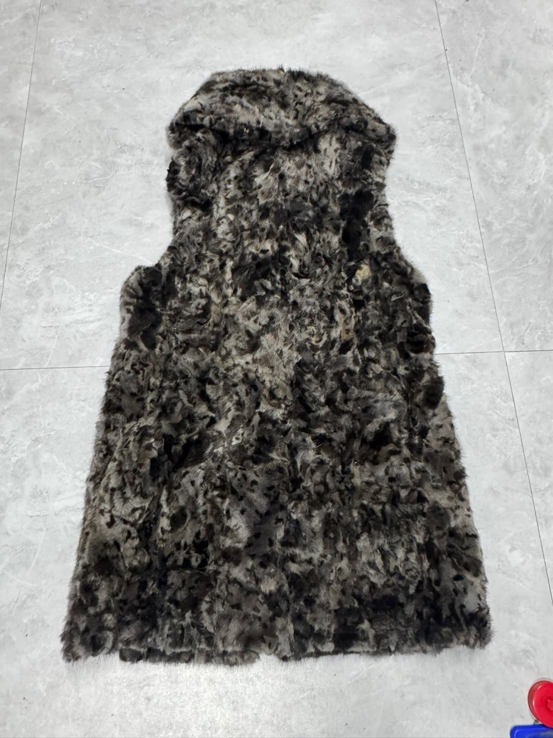 호피 밍크 조끼 상품이미지2