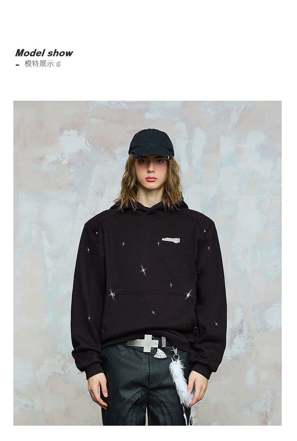 다이아몬드 자수 후드티 (2color) [Rocawear] 상품이미지1