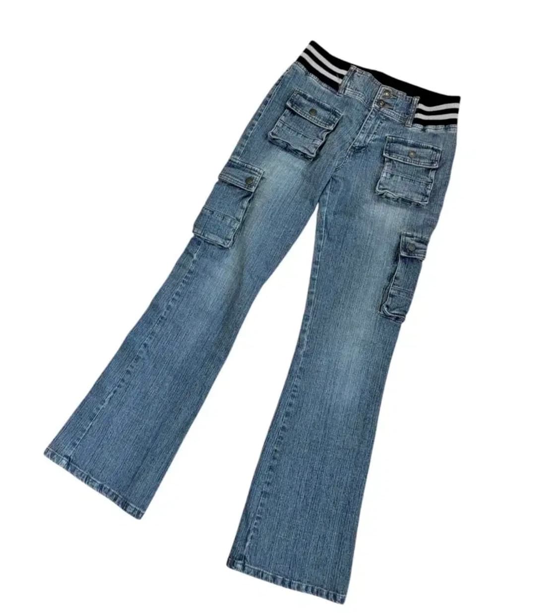 일본 로우웨스트 빈티지 포켓 청바지 상품이미지1