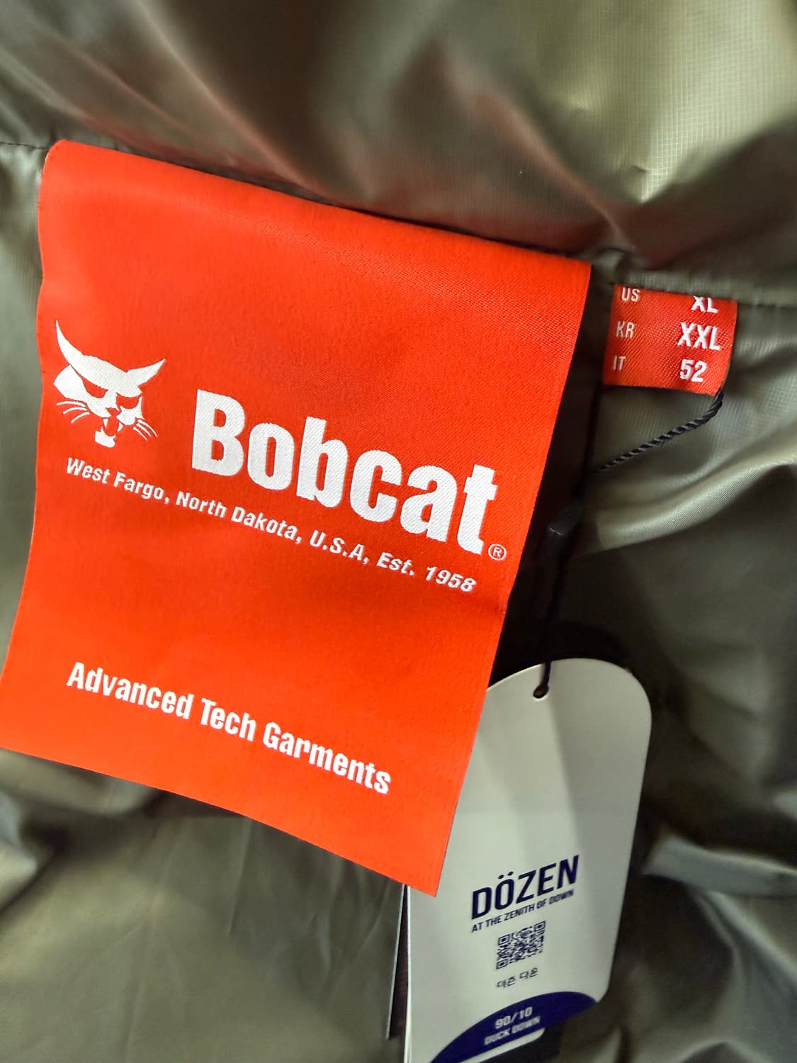 밥캣 다운 패딩 105-110 상품이미지4