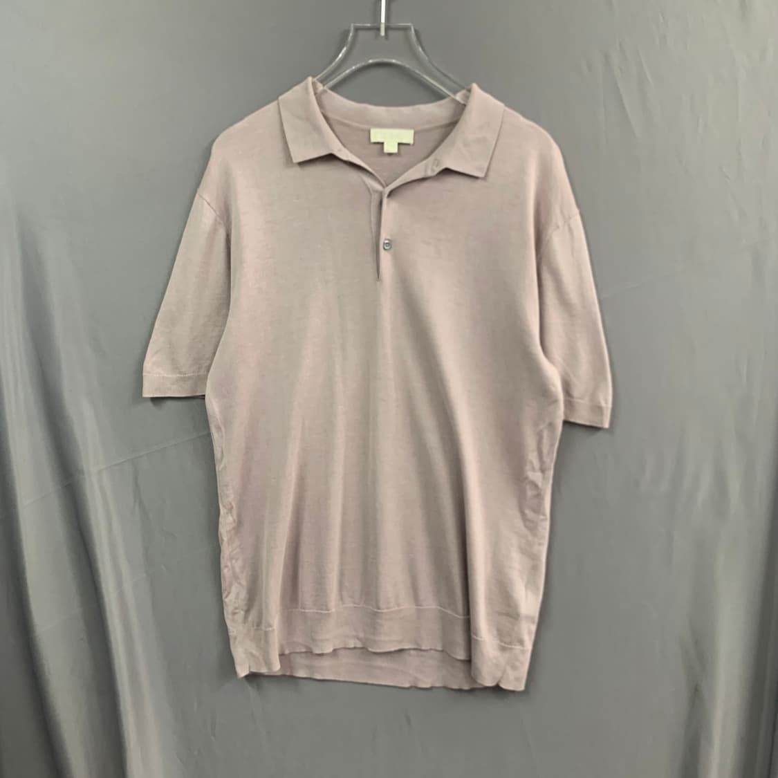 S COS 코스 실크 혼방 니트 PK 반팔 카라티 상품이미지1