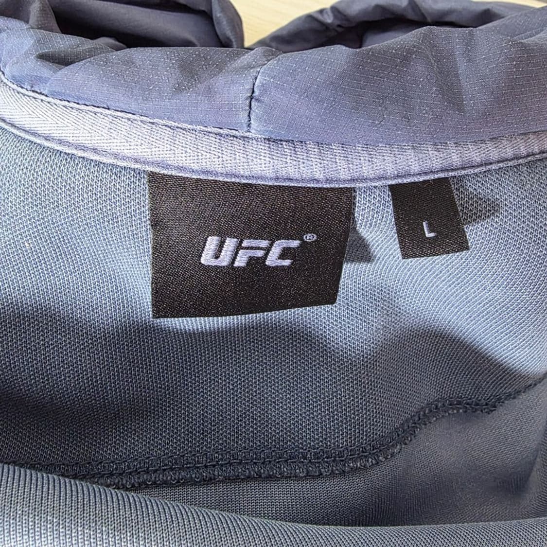 UFC 테크 패치 믹스 집업 후드 그레이블루 L 상품이미지5