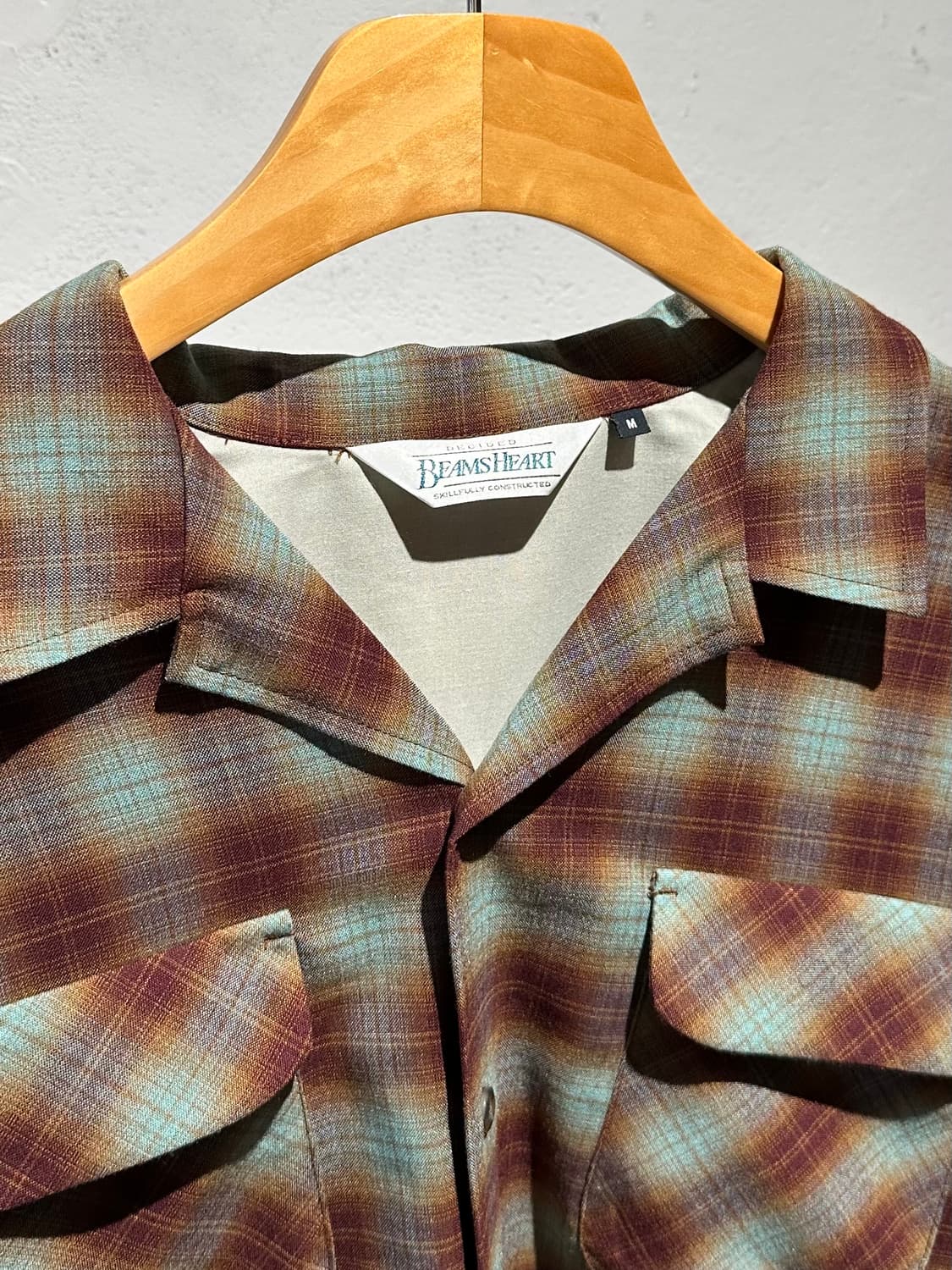 Beams Rayon On Bray Check Shirt 상품이미지4