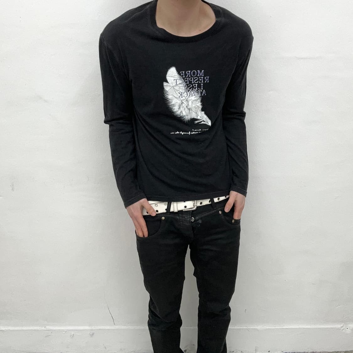 feather printing long sleeves 상품이미지2
