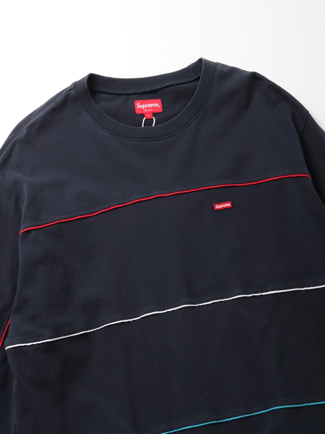 Supreme Multicolor Piping Pique Crewneck 상품이미지3