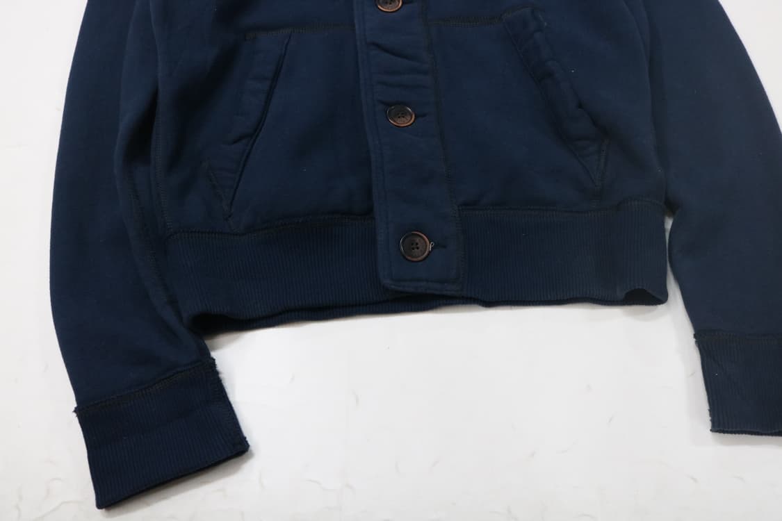 아베크롬비 빈티지 네이비 버튼업 후드 가디건 (M) 상품이미지5
