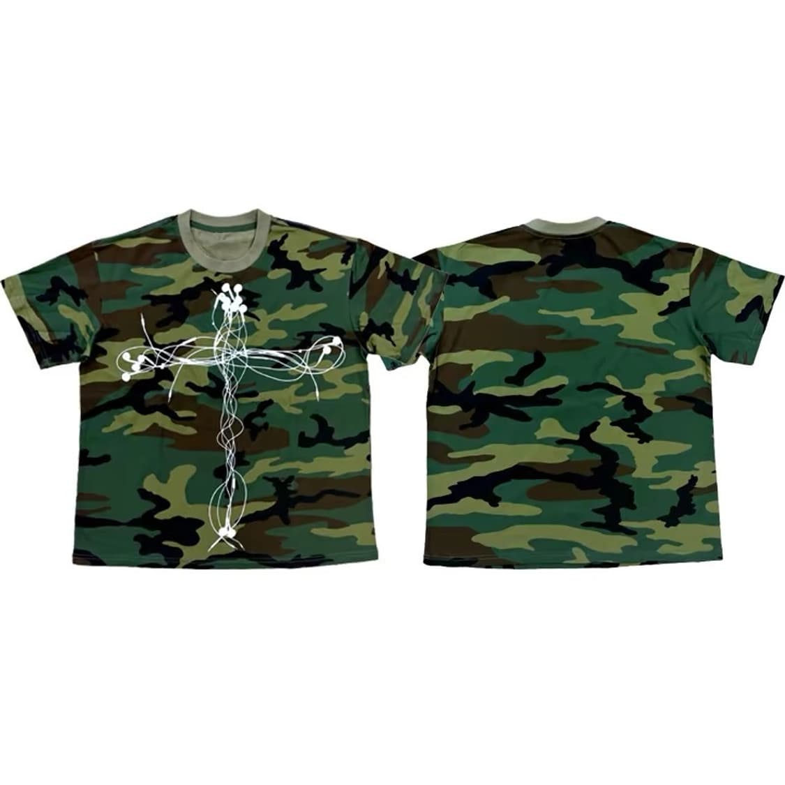 Vintage mood earphone camo t-shirts  상품이미지4