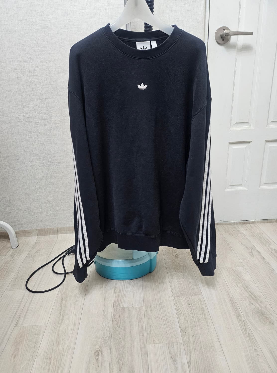 (115)3XL ☆초대장급☆ 아디다스 파이어버드 [검흰] 맨투맨긴팔티 상품이미지1