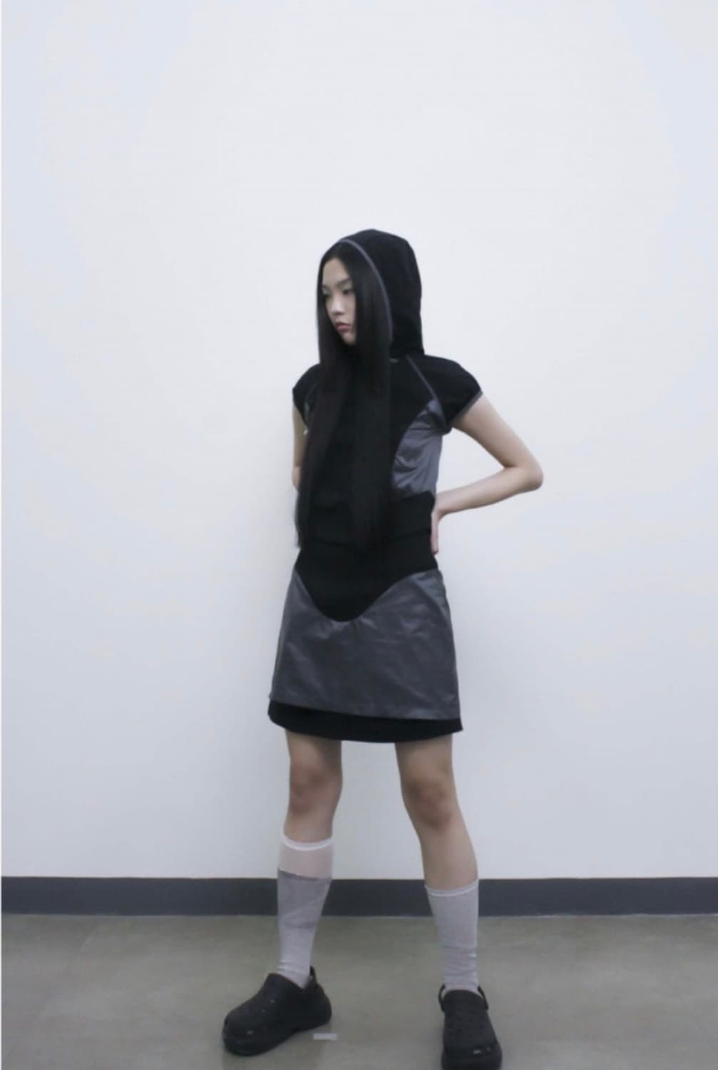 오호스 ojos 투웨이 후디드 볼레로 2way hooded bolero 상품이미지3