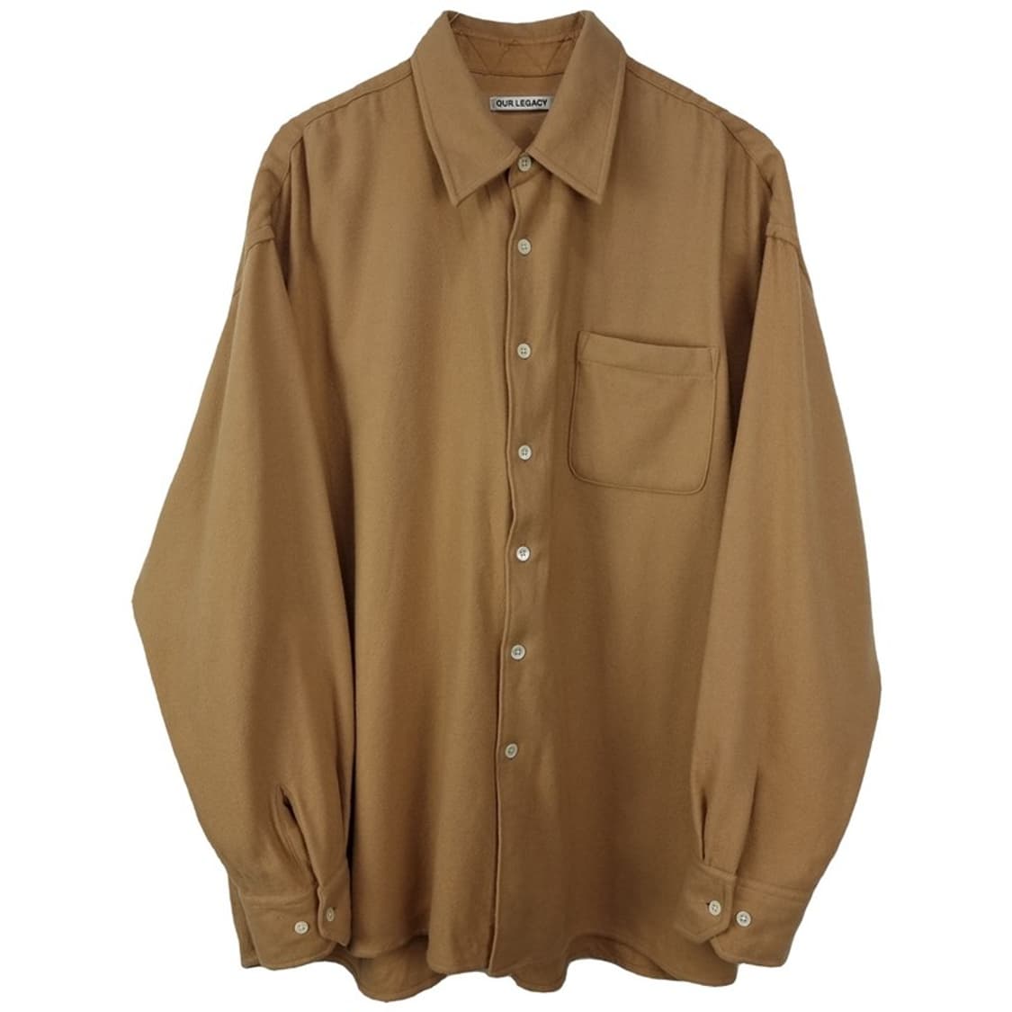 [아워레가시] 캐시미어 블랜디드 버로우드 BD 오버핏 셔츠 P01528 상품이미지2