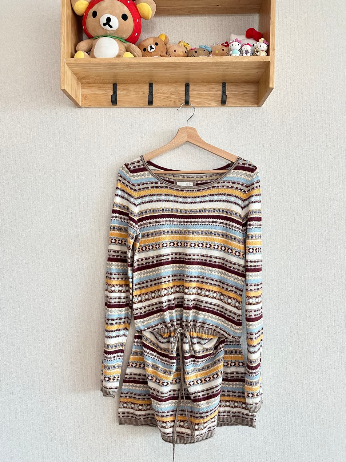 jpn 하구미 스즈코 모리걸 히피 아오이유우 레이어드 코디세트 상품이미지2