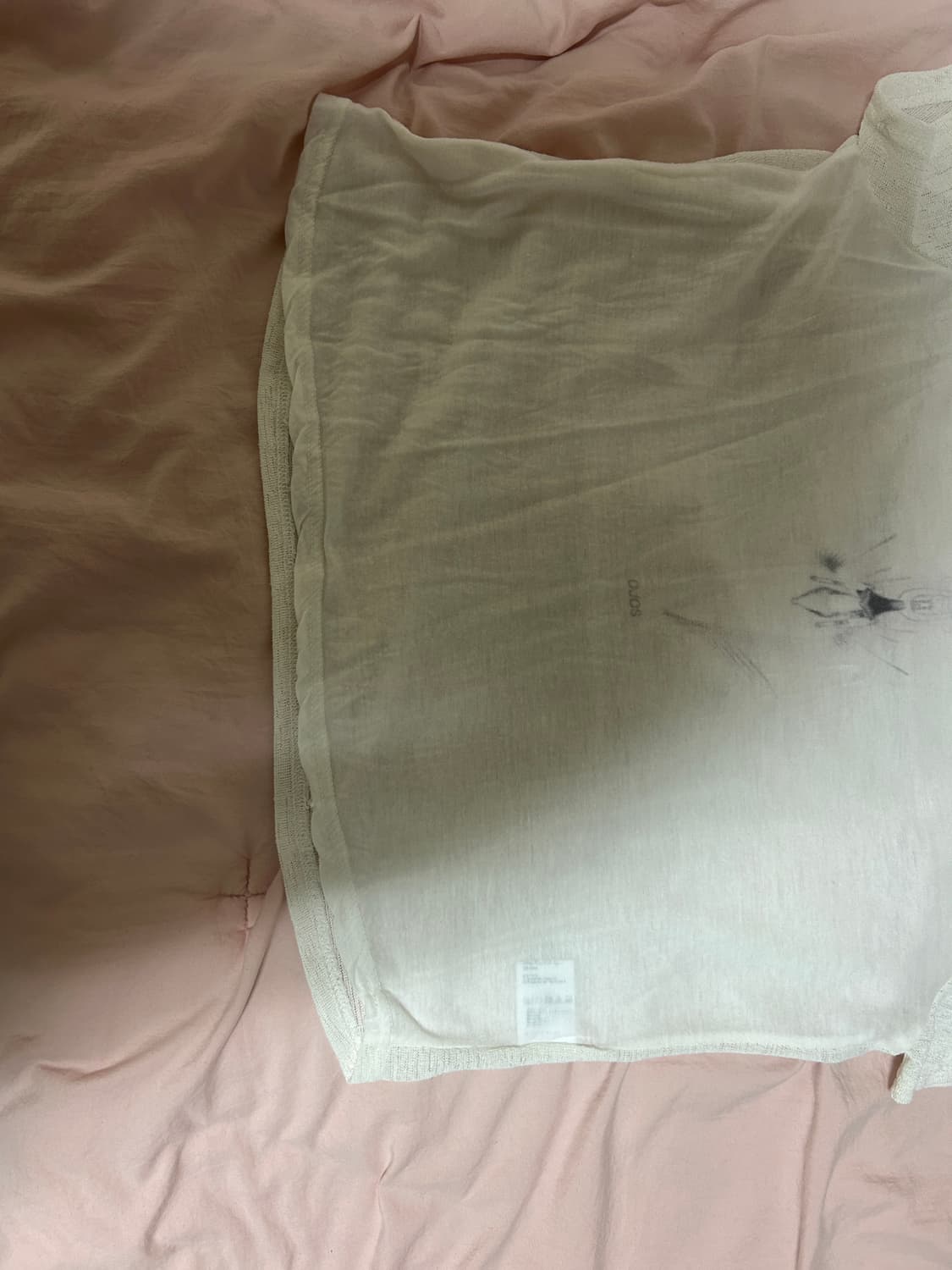 오호스 Sheer Knit Half Top / Ivory 상품이미지6