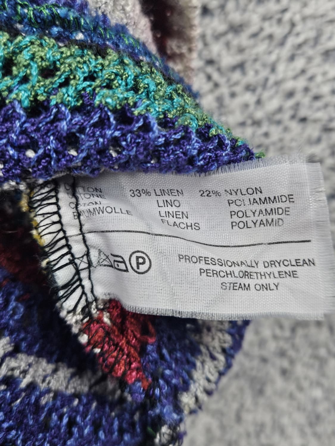 미쏘니 빈티지 브이넥 스트라이프 스웨터 니트 (상세설명참조)/ 10270 상품이미지8